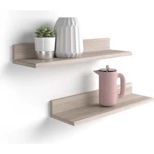 Ceviz Duvar Rafı - 2li Ceviz Duvar Rafı