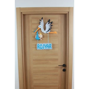 Renkli Hayallerim Rojyar Isimli Bebek ve Hastane Odası Kapı Süsü