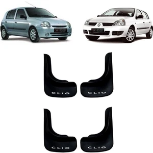 Yeni Dünya Renault Clio 2 1998-2005 Uyumlu 4 Lü Ön-Arka Paçalık Tozluk Çamurluk REN1UX001YD