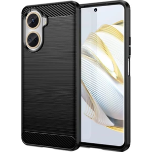 Huawei Nova 10 Se Brushed Carbon Fiber Silikon Kılıf - Siyah AL3332