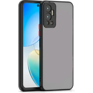 Infinix Hot 12 London Serisi Darbeye Dayanıklı Kılıf - Buzlu Siyah AL3415