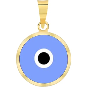 Moom Mücevherat Kadın 14 Ayar Altın Nazar Göz Kolye Ucu