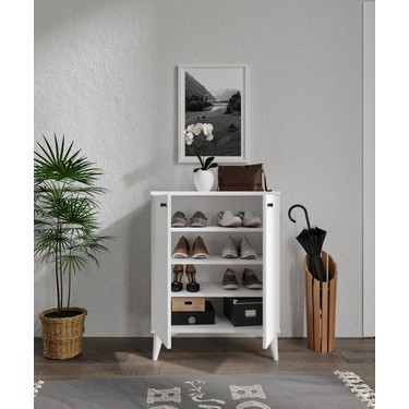 コアホースループ(ホワイト)50cm Rosepal Mobilya Mario Beyaz Ayakkabılık Fiyatı - Taksit Seçenekleri