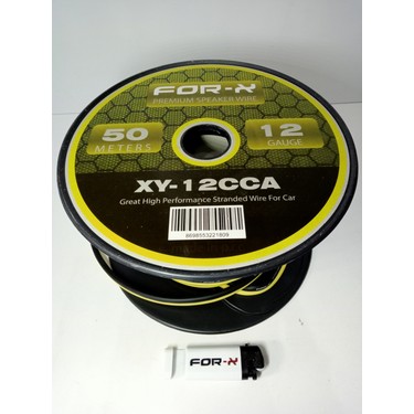 For-x 12GA Bass ve Hoparlör Kablosu + For-X Çakmak - For-X Fiyatı