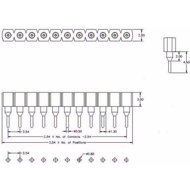 Alkatronik 1X40 Pin Precision Dişi Header Tek Sıra 2.54MM Fiyatı