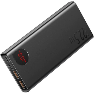 Baseus 22.5W 20000MAH Ultra Hızlı Taşınabilir Powerbank, Dijital LED Göstergeli,metal Kasa