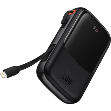 Baseus 20W 10000MAH Apple iPhone 12, 12 Pro, 12 Pro Maxlightning Şarj Kablolu Dijital Ekranlı
