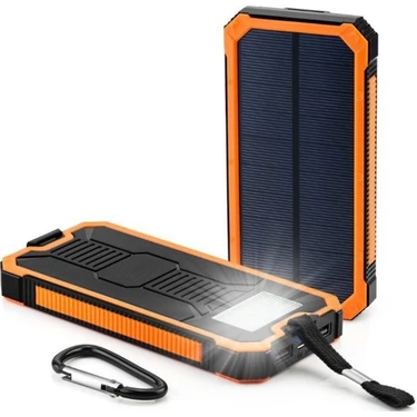 I-026 Wireless Kablosuz 10000 Mah Güneş Enerjili Solar Powerbank