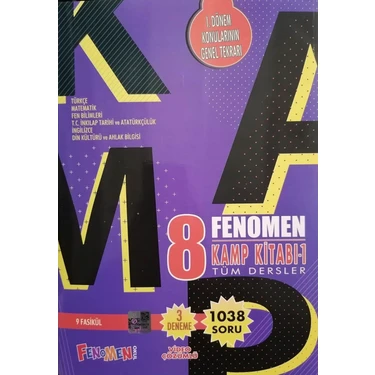 Gama Yayınları Fenomen 8.sınıf LGS 1.dönem Kamp