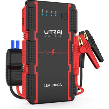 Utraı Jstar Mini 13000MAH 1000A Jump Starter Taşınabilir Akü Takviye Cihazı ( Powerbank + LED