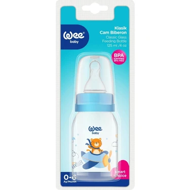 Wee Baby Cam Biberon 125 ml - Mavi (2'li