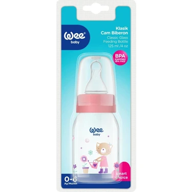 Wee Baby Cam Biberon 125 ml - Pembe (2'li