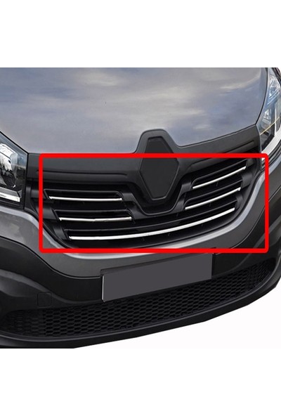 Arabamsekil Ön Panjur Renault Trafic Iıı Krom 2015-