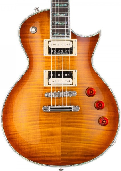 EC-1000 Flamed Maple Amber Sunburst Elektro Gitar