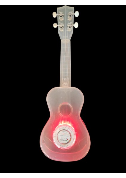 Şeffaf Soprano Uzaktan Kumandalı Ledli Ukulele