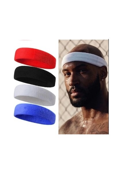 Sporcu Havlu Kafa Bandı Ter Bandı Headband Tenis Saç Bandı