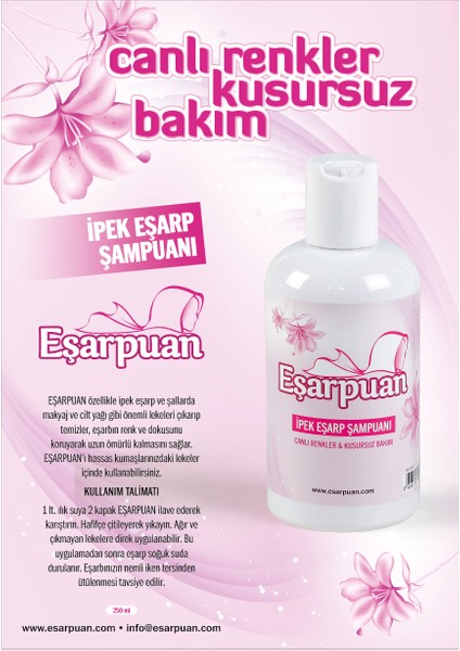 2 Adet İpek Şal Eşarp Şampuanı 2 x 250 ml