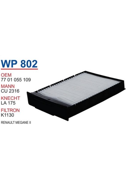 Fıltre Polen ( Renault : Megane Iı Cercevelı )