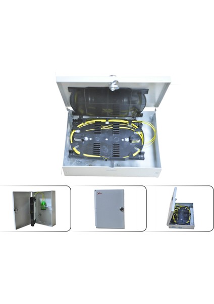 Foptek 6 Port Dahili Metal Duvar Tipi Sonlandırma Paneli