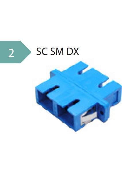 Foptek Sc Sm Dx Fiber Optik Adaptör