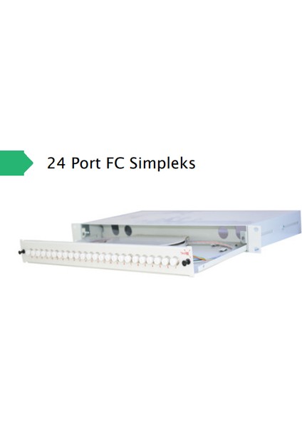 Foptek 24 Port Fc Simpleks 1u 19” Rack Tipi Sonlandırma Paneli