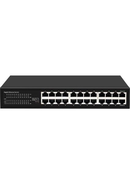 -24GP 24 Bağlantı Noktalı Gigabit Ethernet Anahtarı , 10/100/1000M, A220V