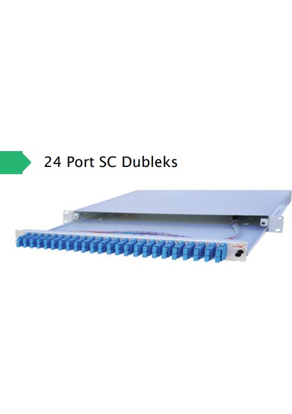Foptek 24 Port Sc Dubleks 1u 19” Rack Tipi Sonlandırma Paneli