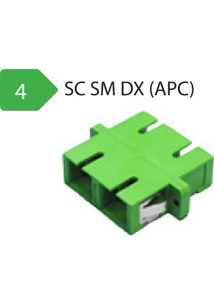 Foptek Sc Sm Dx (Apc) Fiber Optik Adaptör