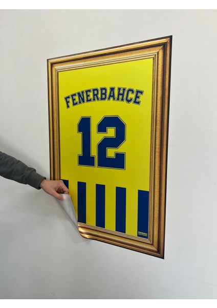 Odyak Statıkıum Fenerbahçe 12 Numara Statik Kağıt Tablo 58*83 Cm.pratik Statik Kağıt Yapışkansız Tutunabilir Fb Lisanslı Orijinal