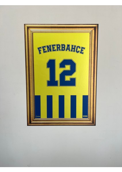 Odyak Statıkıum Fenerbahçe 12 Numara Statik Kağıt Tablo 58*83 Cm.pratik Statik Kağıt Yapışkansız Tutunabilir Fb Lisanslı Orijinal