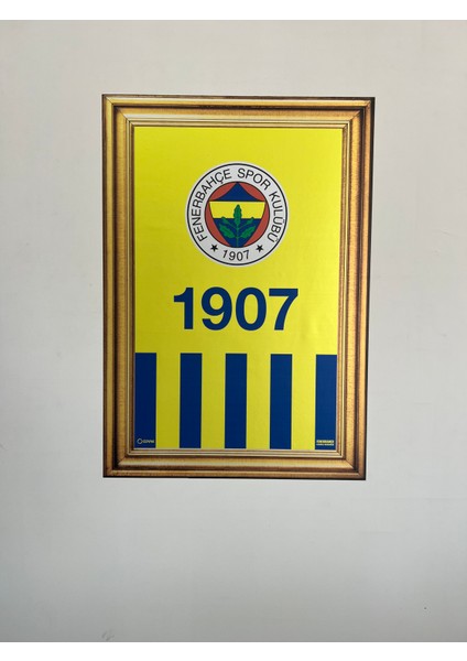 Odyak Statıkıum Fenerbahçe 1907 Statik Kağıt Tablo 58*83 Cm. Pratik Statik Kağıt Yapışkansız Tutunabilir Fb Lisanslı Orijinal