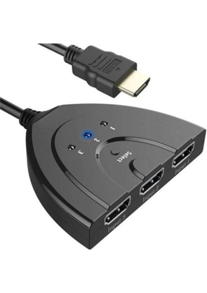 HDMI Çoklayıcı Çoğaltıcı 3 Giriş 1 Çıkış Çoklama Full Hd 1080P