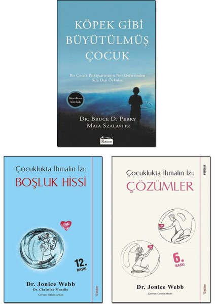 Köpek Gibi Büyütülmüş Çocuk - Bruce Perry + Çocuklukta İhmalin İzi : Boşluk Hissi + Çocuklukta İhmalin İzi : Çözümler - Jonice Webb – 3’lü Ebeveyn Kitap Seti