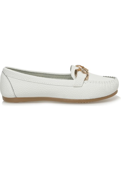 Miss F DS23009 3fx Kırık Beyaz Kadın Loafer