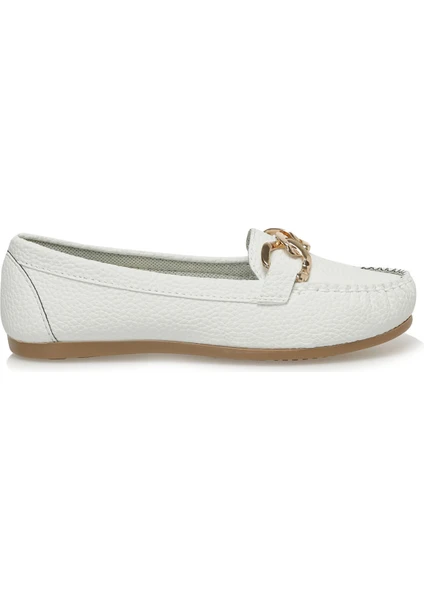 Miss F DS23009 3fx Kırık Beyaz Kadın Loafer