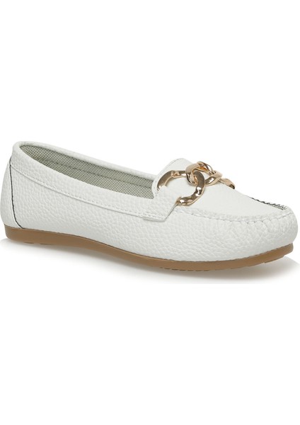 Miss F DS23009 3fx Kırık Beyaz Kadın Loafer