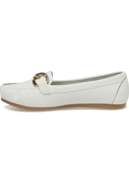 Miss F DS23009 3fx Kırık Beyaz Kadın Loafer