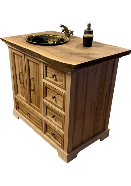 Masif Ahşap (Ceviz) Banyo Dolabı modelleri