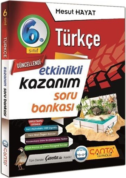 6. Sınıf Türkçe Etkinlikli Kazanım Soru Bankası