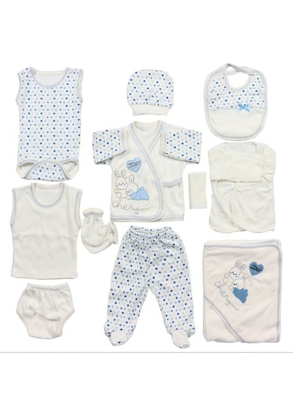 11LI Hastane Çıkışı Zıbın Set Mavi Tavşan fiyatları