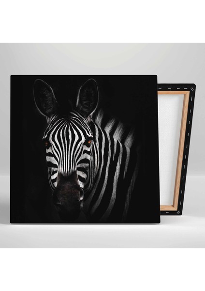 Zebra Çizgili Asil Hayvan Orman Doğa Kanvas Tablo fiyatları