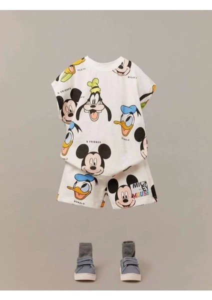 Çocuk Mickey Friend Baskılı Ikili Takım10 fırsatları