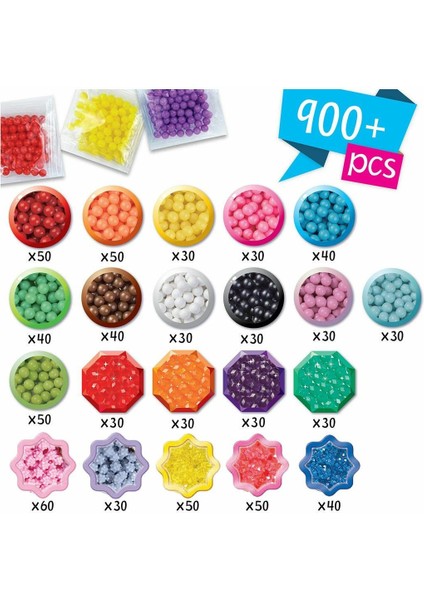 31912 Aquabeads Çantalı Başlangıç Seti 900 Parça +4 Yaş