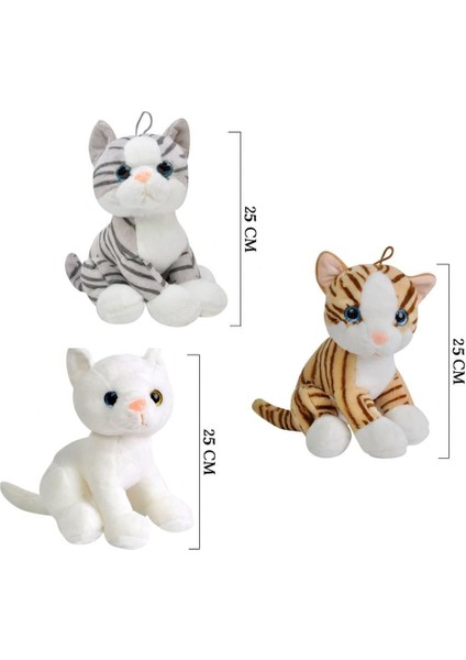 1164 Kedi Peluş Oyuncak 25 cm