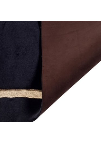 Siyah Gold Bordürlü Peluş Halı 80 x 150 cm modelleri