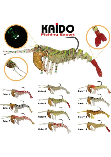 LC70S Shrimp Bait Karides 70MM 7.4gr # 13