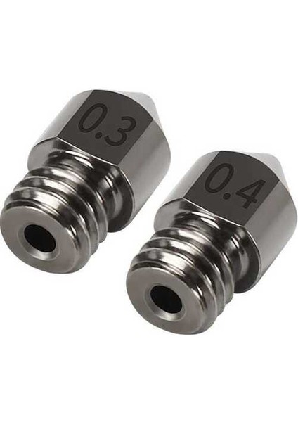 MK8-CR10 Sertleştirilmiş Çelik Nozzle 1.75MM-0.4MM