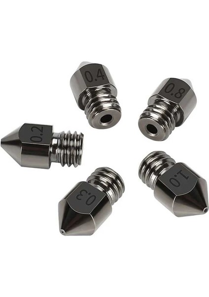 MK8-CR10 Sertleştirilmiş Çelik Nozzle 1.75MM-0.4MM