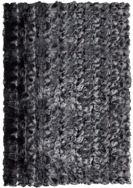 Siyah Doğal Kürk Halı 120 x 180 cm fiyatları