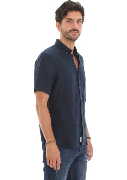 TB0A2DCC4331 Timberland Ss Linen Shirt Erkek Goumlmlek Lacivert fiyatları